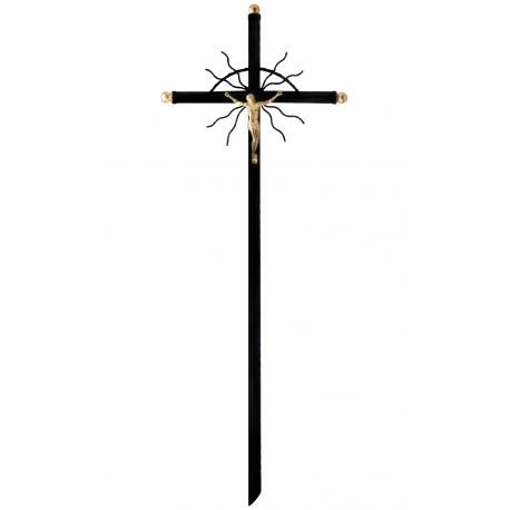 Krzyż metalowy m2 złoty