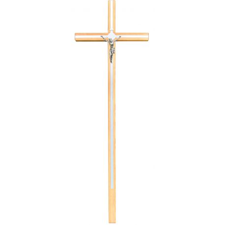 Krzyż drewniany okuty blachą ANTYCZNA WIŚNIA
