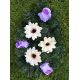 Sztuczne kwiaty - stroik na grób - cmentarz