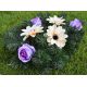 Sztuczne kwiaty - stroik na grób - cmentarz