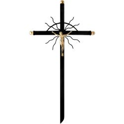 Krzyż metalowy m2 złoty